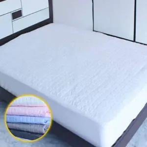 [골드스마일]j리빙 여름 순면 누빔 매트리스커버 Q 150x200핑크