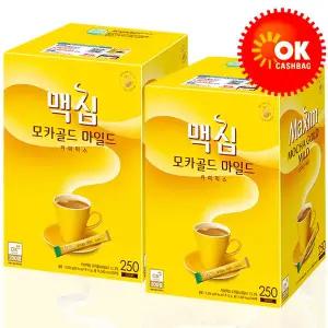 [동서식품][맥심] 모카골드 마일드 커피믹스 250T+250T(일반용/선물세트 랜덤발송)