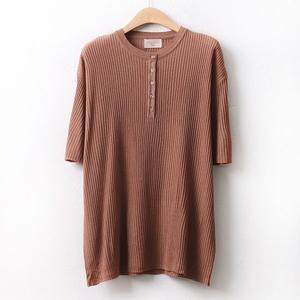 [아이우먼] 메쉬썸머버튼니트티 RM9807M104 빅사이즈