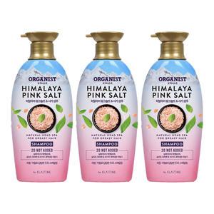 오가니스트 히말라야핑크솔트 두피스케일링 샴푸 500ml, 3개