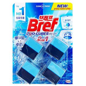 헨켈 브레프 듀오 큐브 블루 오션 4P, 변기세정제 클리너