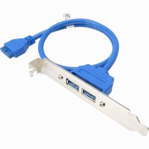 [에스투씨엔아이]강원전자 NETmate USB 3.0 20핀-A M/F 확장형 케이블/브라켓 NMB-U302BL