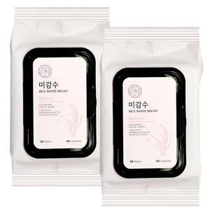 더페이스샵 미감수 브라이트 클렌징티슈 50매 x 2개