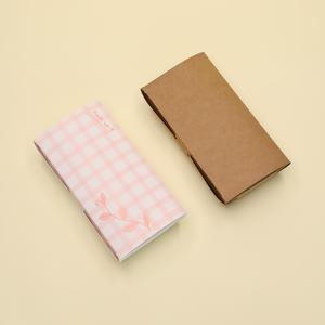 블레스팩 두줄 김밥 도시락 600개 종이 포장 트레이 상자 핑크 크라프트무지