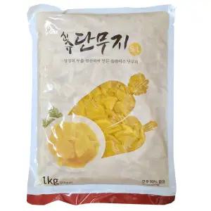 코우 신슈 슬라이스단무지 1kg / 쫄 치자단무지 일식반찬