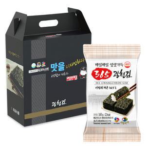 선물용 세트 이반장 365 광천 재래김 조미 도시락 김 32봉