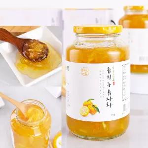 섬바다 유기농 유자차 유자청 완도 수제 에이드 무농약 1kg