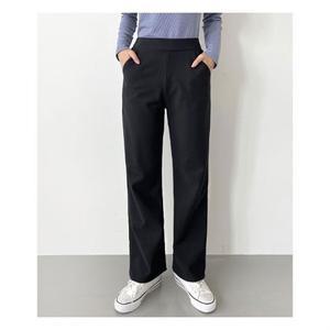 [라일리] Rly 여성용 블랙 네이비 스판 밴딩 팬츠 일자 바지 S2XL