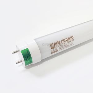 금호전기 번개표 직관형 LED램프 11w 580mm 주광색 (안정기 포함) 6500K 컨버터 외장형
