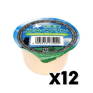 홋카이도 밀크푸딩 수입디저트간식 100g x 12개
