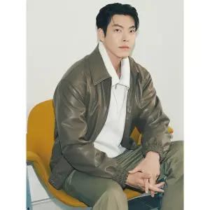 [하프클럽/파렌하이트]FAUX 레더 밴딩 가죽 점퍼 (FHGDH9304)