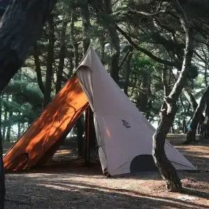 헤이릴렉스캄다운 하이브리드 티피 룸 캠핑 텐트 베이지 HRXDCTP-ROOM