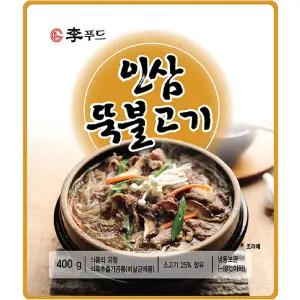 이푸드 인삼 뚝불고기 400g X 5즉석뚝배기불고기 불고기 양념불고기 즉석조
