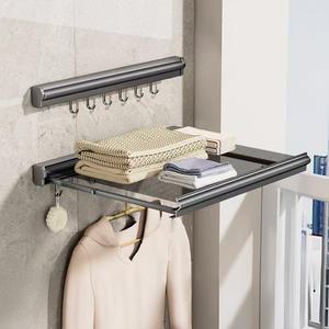 접이식 화장실 무타공 선반 (중형/대형) 2컬러