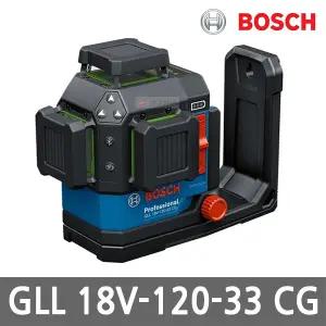 [보쉬] GLL18V-120-33CG 충전 그린 레이저 레벨기 본체만 IP65 라인레이저 작업범위 35mm 수평 무