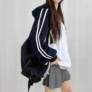 [단독진행] 스트릿 트랙 오버핏 후드집업 2컬러