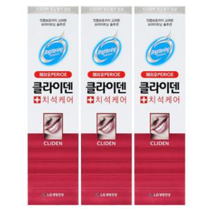 페리오 클라이덴 치석 케어 미백 치약 구취 제거 3개