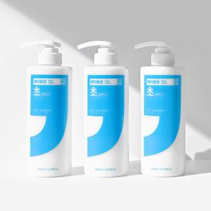 초세컨즈 자일리톨 시카 바디로션 500ml 3개 / 미백 주름개선 쿨링 보습 저자극 초대용량