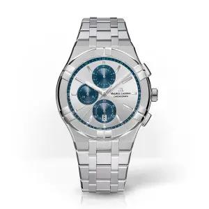 모리스라크로와 아이콘 크로노그래프 쿼츠 42mm 메탈밴드 AI1118-SS002-230-1