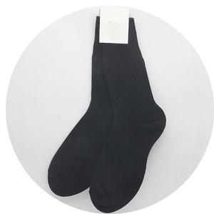 남자 패션 골지 장목 양말 일반/빅사이즈 09_리치블랙