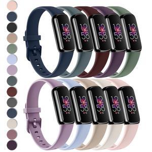 Fitbit Luxe 스트랩 용 실리콘 시계 밴드 Fitbit Luxe 스트랩 시계 밴드 교체 용 소프트 스포츠 스마트 시계 팔찌 팔찌