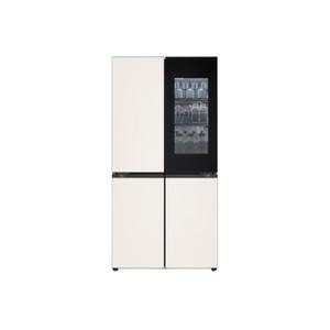 (CW) LG전자 오브제컬렉션 STEM 노크온 더블매직스페이스 AI 냉장고 (M876GBB582)