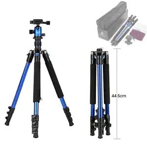 ALLDA 캐논 R5 Mark2 호환 트래블러 볼헤드 Q555블루 삼각대