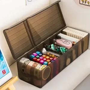 블랙 케이블 수납박스 보관 클래식 정리함 (WFHDRBI)