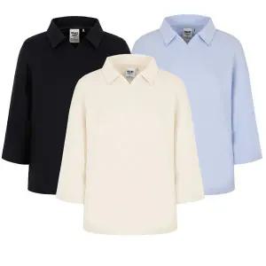 [롯데백화점]MILLET 2025 S/S 여성 LD 본느 카라 브이넥 티셔츠 MVUST821
