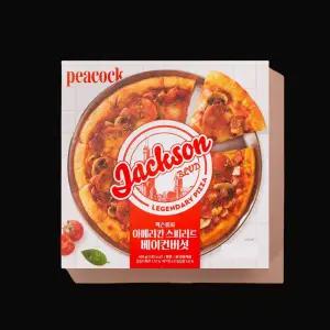 피코크 잭슨피자 아메리칸 스피리트 465g(베이컨버섯) 1개 밀키트 즉석 간편식