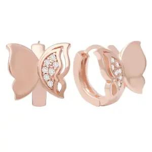 [LF37Q708_58]골드핀귀걸이 나비 원터치링 귀걸이 14K