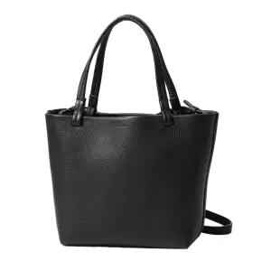 더 로우 여성 스몰 파크 레더 토트백 블랙 W1199 L129 BLKP