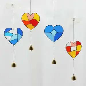 (솜씨키트) 햇살에 반짝이는 글라스아트 하트 썬캐쳐 DIY 키트