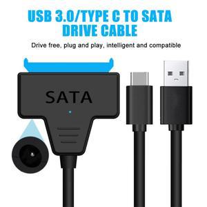 TypeC  SATA 이지 드라이브 케이블 노트북 HDD SSD  연결 어댑터용 2.5인치 하드 디스크 데이터