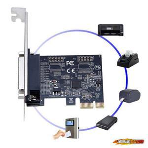 호환 병렬 포트 DB25 25 핀 PCIE 라이저 카드 LPT 프린터-PCI-E Express 카드 변환기 어댑터 AX99100