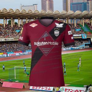 일본 축구 신착 남성 여름 J-리그 팀 Vissel Kobe 25/26 저지 키트 성인/아동 소년