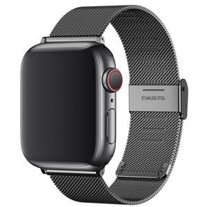 Apple Watch 밴드 용 밀라노 스트랩 울트라 2 49mm 9 8 7 스테인레스 스틸 손목 6 5 4 3 SE 38mm