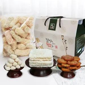 명절 제수용품 3종 선물세트 약과 유과 산자 궁중한과 추석 설날 한과 차례상