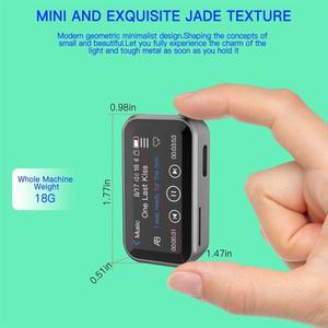 T24C 미니 블루투스 MP3 플레이어 32GB 풀 터치 스크린 HIFI 음악 전자 책 FM 라디오 보이스 측정기 러닝
