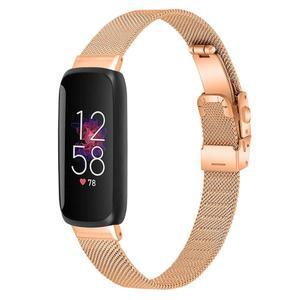 FitTurn과 호환되는 Fitbit 인스파이어 3 메탈 밴드, 교체용 스테인리스 스틸 메시 워치 밴드 퀵 릴리스 스마트 스트랩, 헬스 앤 트래커