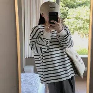 보보 오버핏 단가라 맨투맨 티셔츠 (3color)