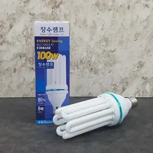 장수100w삼파장전구(주광색)eLc100ex-de-39삼 조명 인테리어 전등 인테리어등 삼전구 삼파장