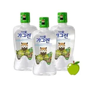 고품질 어린이 가그린 380ml x 3개세트 (사과) WFFSAKI