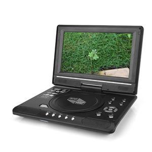 휴대용 9.8 인치 가정용 자동차 LCD DVD 플레이어 게임 TV 270 ° 회전 화면 컴팩트 디스크 MP3 FM 기능