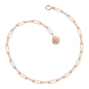 고품질 14K GOLD 로즈골드 미러볼 펜던트 클립 체인 금 팔찌 (WFK1M29)