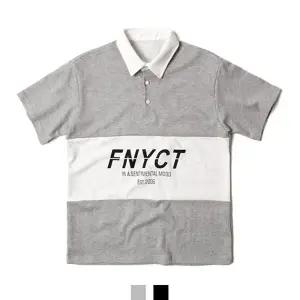 KING 남자티셔츠 FNYCT 배색 카라티