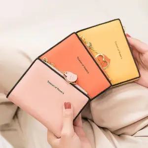 여성 지갑 선물 월렛 하트링 귀여운 배색 반지갑