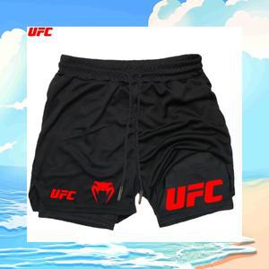 2025 여름 스포츠 반바지 남성용 이중 레이어 조깅 러닝 반바지 남성 2 IN 1 짐 반바지 피트니스 UFC 운동
