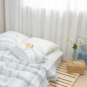J리빙 샤브 베개커버 50x70 블루 단품