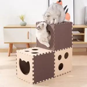 고양이 하우스 조립식 반려동물 장난감 터널 14pcs (WFK1N5M)